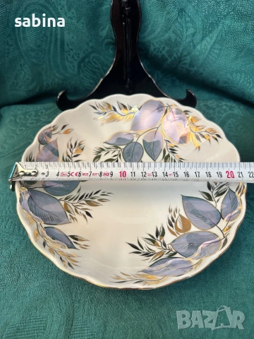 Руски порцелан-Тройни сетове за кафе „Лунен“ /Лунный/, произведен от ЛФЗ  „Ломоносов, снимка 8 - Сервизи - 53573128