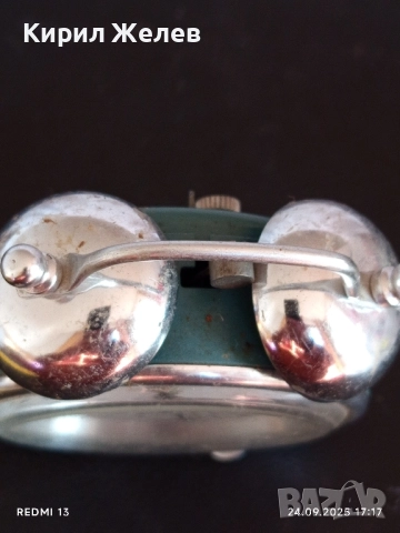 Винтидж механичен будилник СЛАВА СССР рядък за КОЛЕКЦИОНЕРИ 51134, снимка 4 - Антикварни и старинни предмети - 51823873