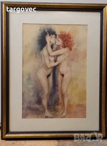 Акварел "приятелки" картина еротика