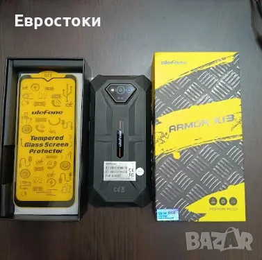 Смартфон Ulefone ARMOR X13 12GB+ 64GB, 50MP+24MP Night Vision, 6320mAh, цвят: черно (продукт втора у, снимка 2 - Други - 49157255