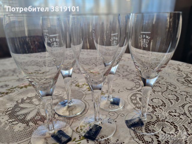Чаши за вино кристални Микаса, снимка 1 - Сервизи - 42992251