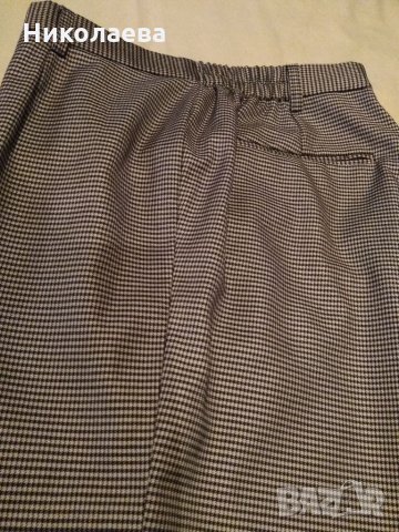 Елегантен панталон-дребен пепит,L/XL, снимка 2 - Панталони - 33074318