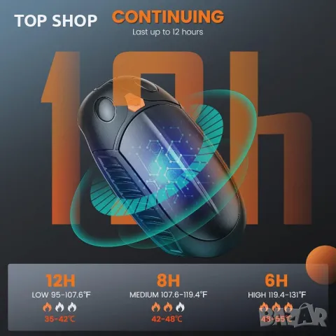 Акумулаторни нагреватели за ръце 2  броя комплекта KICLBD A0 218, снимка 2 - Друга електроника - 49105270