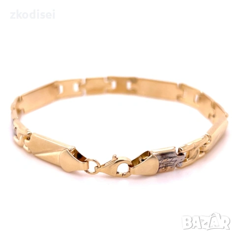 Златна дамска гривна 5,97гр. 18,0см. 14кр. проба:585 модел:36359-1, снимка 2 - Гривни - 53072400