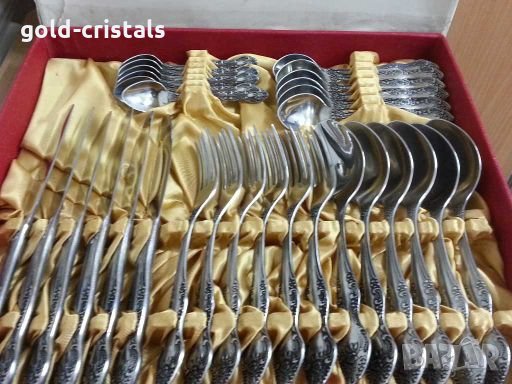 Антикварен руски сервиз прибори за хранене, снимка 2 - Антикварни и старинни предмети - 28560592