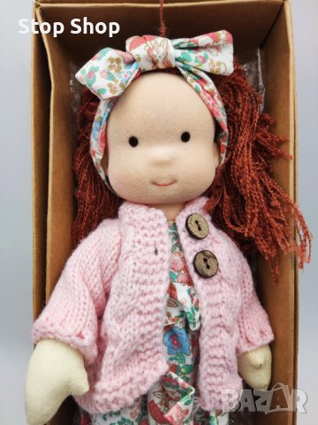 Waldorf Doll Ръчно изработена плюшена кукла, пълнена плюшена щастлива кукла изненада подарък парца, снимка 6 - Плюшени играчки - 40575867