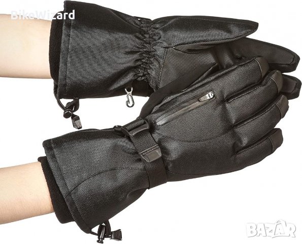 Amazon Basics водоустойчиви ръкавици за сняг размер L черни НОВИ, снимка 2 - Ръкавици - 38488205