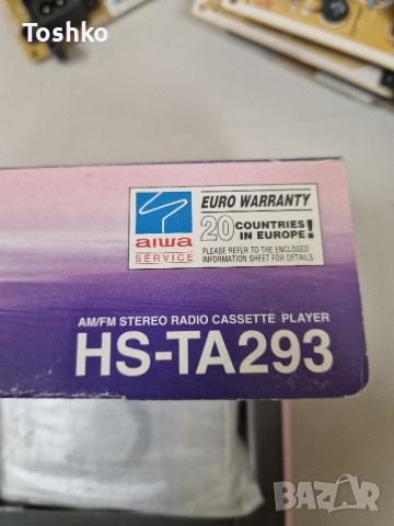 WALKMAN AIWA HS-TA293 Чисто нов в кутия!!, снимка 3 - Радиокасетофони, транзистори - 44898997