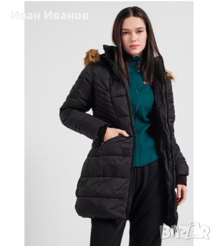 Geographical Norway Подплатена зимна парка Abeille с качулка Размер С-М, снимка 6 - Якета - 43381455