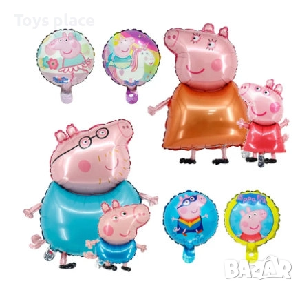 Целофанови балони Пепа Пиг Фолиеви балони