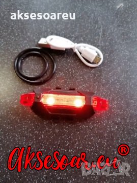 Велосипедни светлини за рамка на колело USB акумулаторна Водоустойчива светлина за планински велосип, снимка 4 - Аксесоари за велосипеди - 38395706