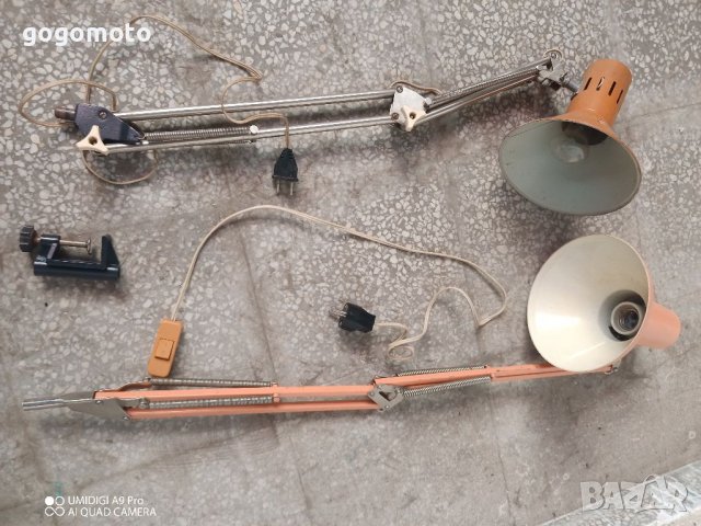 Работна Лампа шарнирна, подвижна, Настолна лампа,за бюро,маса,тезгях,струг,, снимка 5 - Други инструменти - 36369776