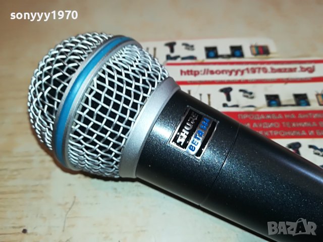 shure beta58a profi mic-без бутон 2404231018, снимка 2 - Микрофони - 40464998