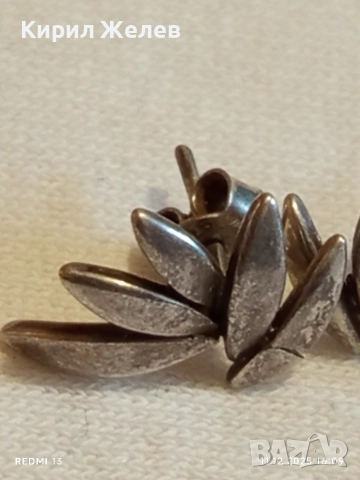 ЕЛЕГАНТНИ СРЕБЪРНИ ОБЕЦИ във ФОРМАТА на РАЗЦЪФНАЛ ЛОТУС МАЙСТОРСКА ИЗРАБОТКА 26442, снимка 6 - Обеци - 52737690