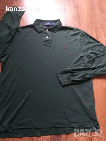 polo ralph lauren men's polo long sleeve - страхотна мъжка блуза КАТО НОВА M, снимка 6 - Блузи - 48145759