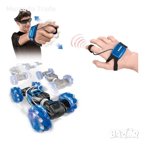 Детски автомобил Mercado Trade, С дистанционно, звук, светлини и движение, Син , снимка 2 - Коли, камиони, мотори, писти - 52680953