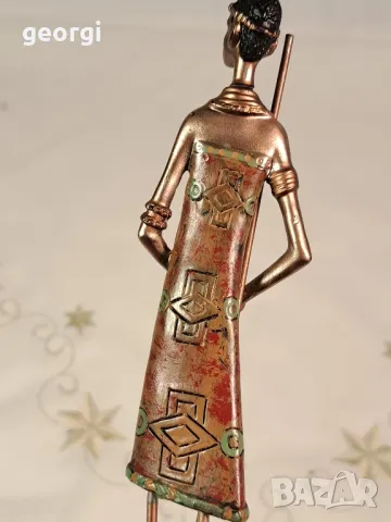 африканска фигурка масай   23/2, снимка 8 - Колекции - 49309387