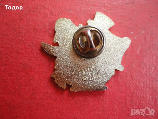 Голям бронзов знак значка с емайл  Pinguine 2, снимка 5 - Колекции - 52661572