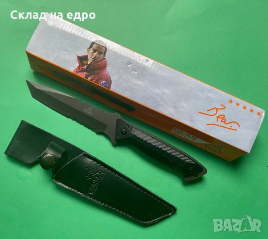 Уникат Масивен Нож За Оцеляване Bear Grylls Gerber Лов Къмпинг рязане, снимка 4 - Ножове - 33342427