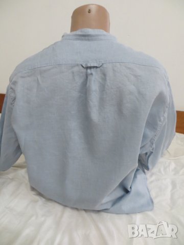 Мъжка ленена риза с дълъг ръкав Drykorn for Beautiful People, снимка 5 - Ризи - 25933824