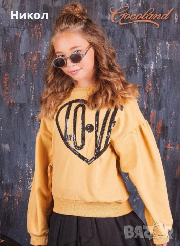 Тийн блуза Gocoland Love, лека вата, в страхотен цвят 🎨 , снимка 3 - Детски Блузи и туники - 53028129