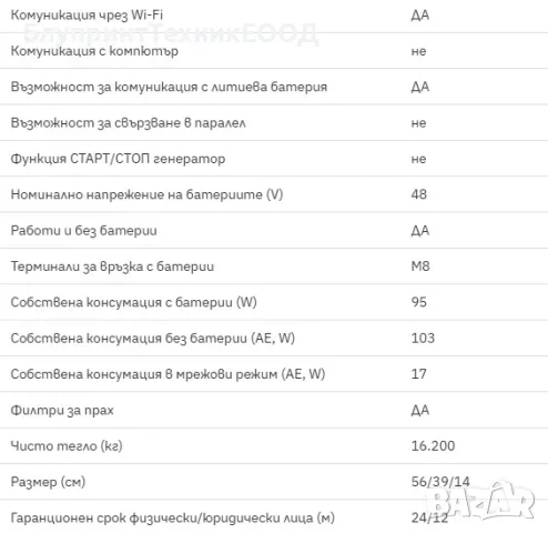 Соларен инвертор 10kw Хибрид / 11.5kw мрежови, 48V, 2Х MPPТ, монофазен, снимка 9 - Друга електроника - 41859840