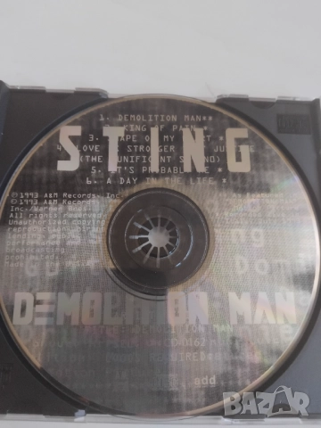 Sting – Demolition Man - матричен диск музика
