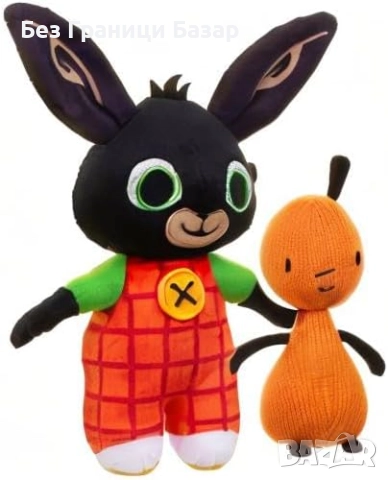 Нови Детски плюшени герои Bing и Flop – идеален подарък за малчугани, снимка 5 - Плюшени играчки - 52542411