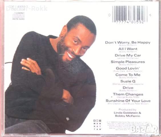 Bobby McFerrin – Simple Pleasures (1988, CD), снимка 2 - CD дискове - 37089285