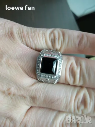 Iced Cult Silver - мъжки пръстен много красив медицинска стомана 316L, снимка 2 - Пръстени - 49550101