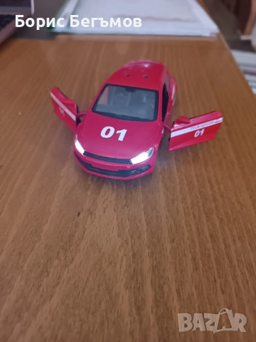 Метална количка-пожарна звук и светлини