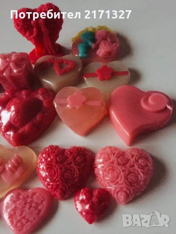 Ароматни глицеринови сапунчета за Свети Валентин, снимка 17 - Романтични подаръци - 31573742