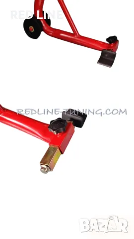 Комплект от 2 бр.стойки за мотоциклет, предна и задна с 3 вида накрайници, снимка 12 - Аксесоари и консумативи - 48859570