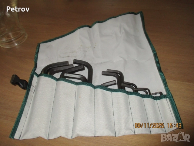 HEYCO No.1340 - MADE IN GERMANY - ПРОФЕСИОНАЛЕН Комплект от 13 броя Инбуси/Шестограми, цолови/инчови