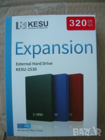 Хард диск 320GB външен 2.5'' External Hard Drive USB3.0 HDD, снимка 1 - Твърди дискове - 39213475