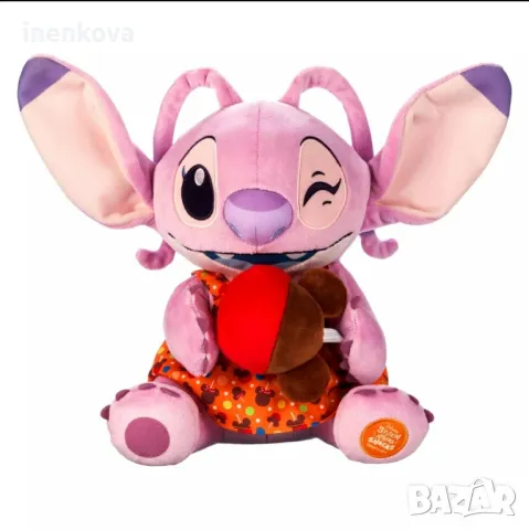 Плюшена играчка Ейнджъл (Angel) от "Stitch Attacks Snacks" – Лимитирана серия! 🎀🍎🍫, снимка 4 - Плюшени играчки - 48174466