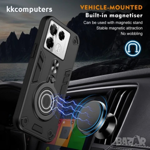 Infinix Note 40 Pro 4G Удароустойчив Metal Ring 360 Калъф и Протектор, снимка 9 - Калъфи, кейсове - 51275060