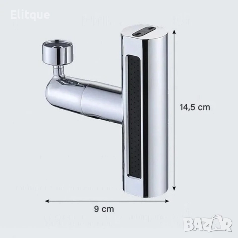 Актуализация на 3-в-1 смесител: 360° Въртене, Пръскане, Спестяване, снимка 12 - Други стоки за дома - 52853268