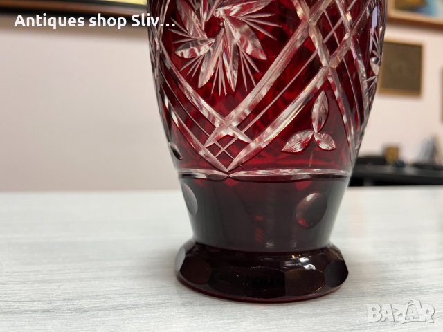 Кристална ваза "Бохемия". №2855, снимка 2 - Колекции - 38361568