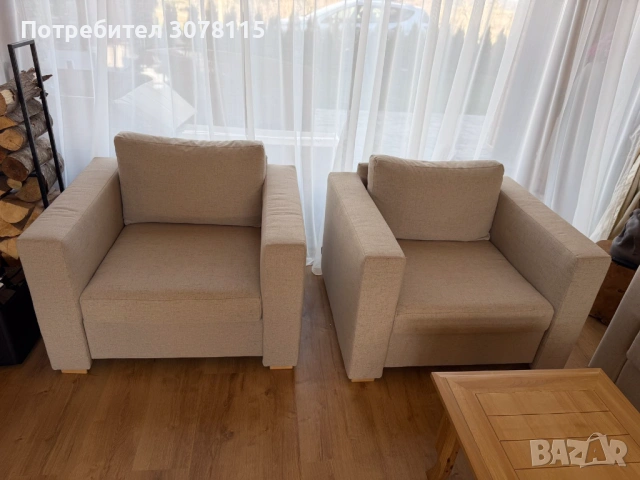 Холна гарнитура - диван + три фотьойла, снимка 4 - Дивани и мека мебел - 53017795