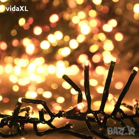 vidaXL LED клъстърен стринг с 3000 LED топло бяло 23 м PVC(SKU:343249), снимка 3 - Декорация за дома - 52573834