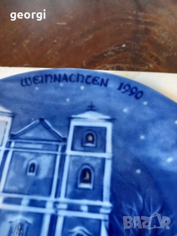 Декоративна порцеланова немска чиния за стена    18/3, снимка 3 - Декорация за дома - 34934180