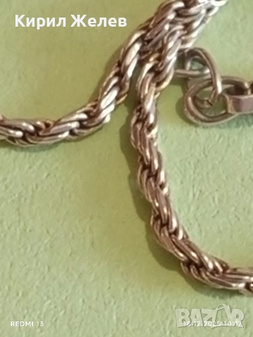 Елегантна сребърна гривна спираловидна двойна майсторска ръчна изработка 51120, снимка 9 - Гривни - 52833848