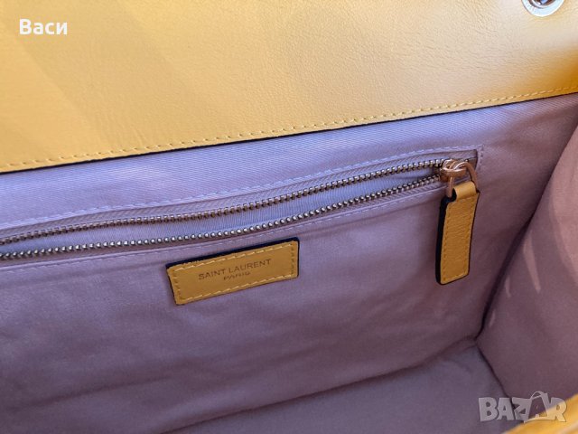 YSL Saint Laurent чанта естествена кожа, снимка 8 - Чанти - 43524907
