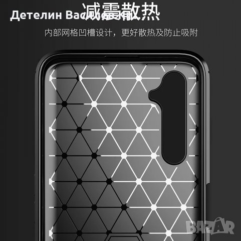 карбонов кейс за REALME 6 и REALME 6S, снимка 4 - Калъфи, кейсове - 36906731
