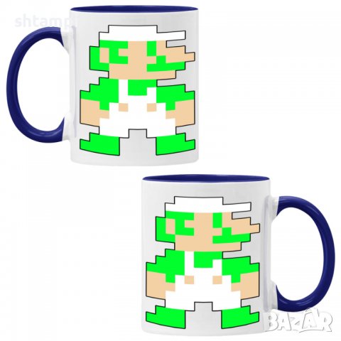 Чаша Super Mario Luigi 8-b,Керамична Чаша, Кафе Чай, Игра,Изненада,Подарък,Повод,Празник,Рожден Ден, снимка 3 - Чаши - 38508204
