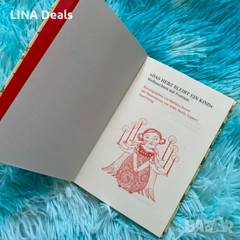 Немска книжка „Das Herz bleibt ein Kind'' – Weihnachten mit Fontane, снимка 2 - Чуждоезиково обучение, речници - 53143314