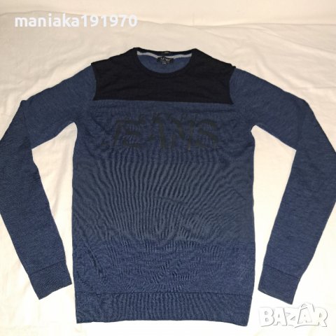 Armani Jeans AJ (S) мъжки пуловер мерино 100% Merino Wool 