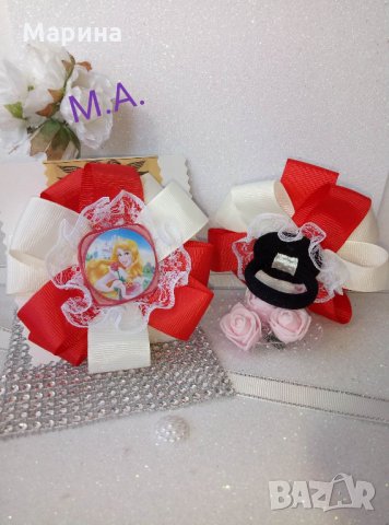 ''Принцеса Аврора'' красива панделка за коса., снимка 5 - Шноли, диадеми, ленти - 28941788