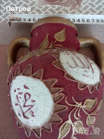 Експонат антикварна, делва,декорация за стена.Ислямско изкуство.Арабска калиграфия., снимка 4 - Антикварни и старинни предмети - 40456656